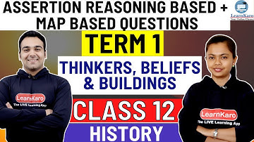 Thinkers, Beliefs And Buildings | Assertion Reasoning Based + Map-Based MCQ Questions For Class12