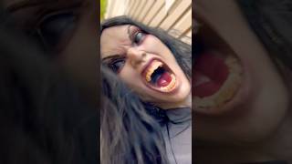 Spine chilling Spirit Halloween and Lowe’s jump scare animatronics! The Widow vs Ghost girl! #shorts