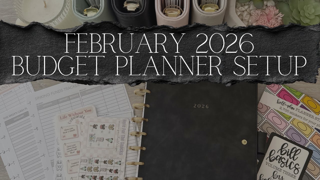 Настройка ежедневника для планирования бюджета на февраль 2026 года с использованием конвертов дл...