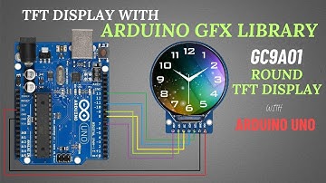 How to Use GC9A01 Round TFT Display with Arduino Using Arduino GFX Library | Analog Clock Example