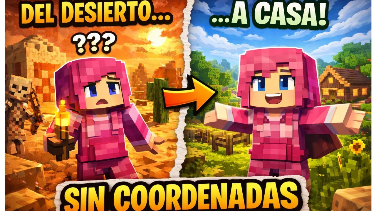 Me Fui al Desierto y Volví SIN Coordenadas | Minecraft Survival