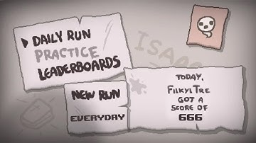 Daily run until I unlock "The Marathon" achievement The Binding of Isaac: Repentance  7 Sept 23  1/5