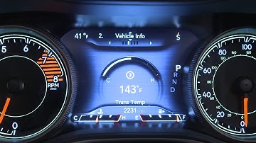 Instrument Cluster Display-The digital dashboard on the car instrument panel of 2019 Jeep Cherokee