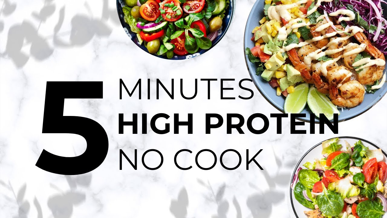 🥦 5 Quick High Protein Snacks in 5 Minutes! 💪⏱️