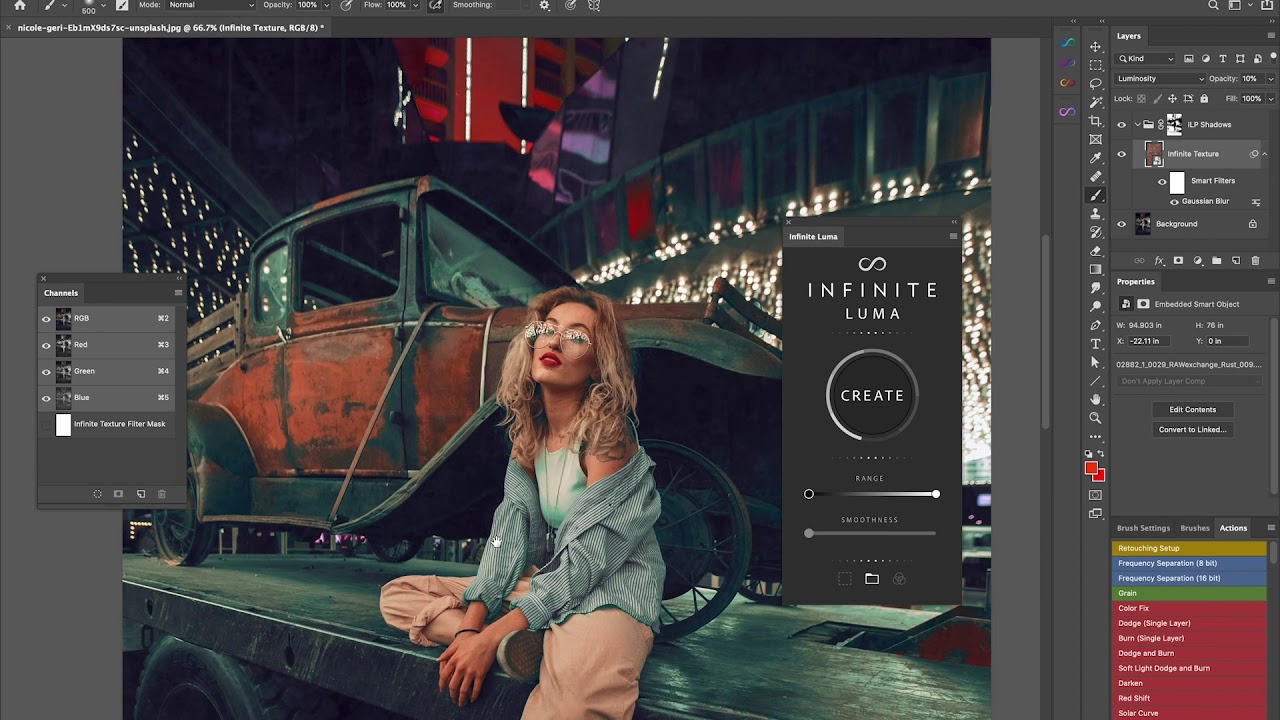 How to Add Detailed Texture & Color with the Infinite Luma Photoshop