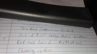 2x Tru red composition notebook $1 shipped