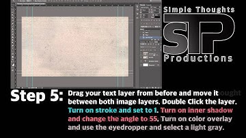 6 Step: Photoshop CS6 Engraved Text Tutorial
