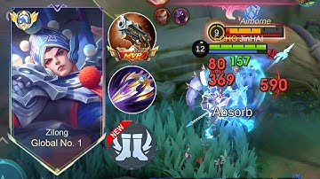 GLOBAL ZILONG BEST BURST DAMAGE HACK BUILD 2025 (MUST TRY)