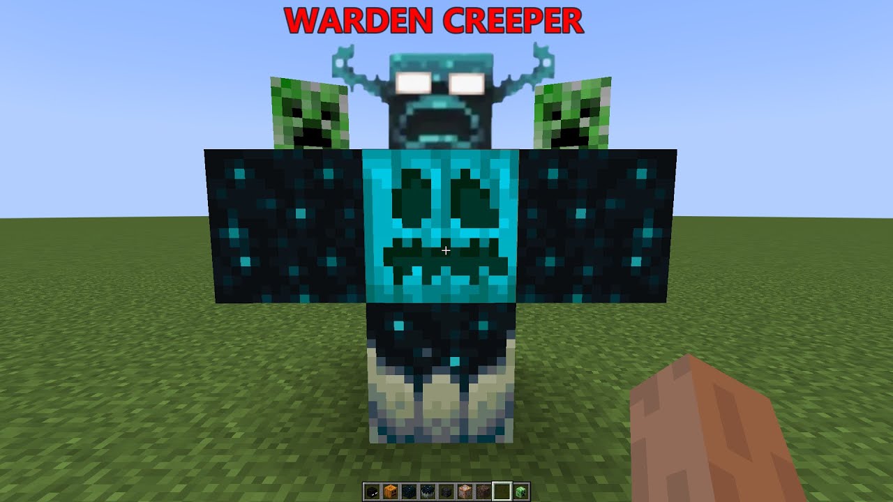 what if you create a WARDEN CREEPER GOLEM in MINECRAFT - YouTube
