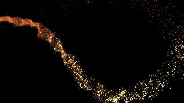 Golden Particles Pixie Dust Animation Trail l BLACK SCREEN 1080P