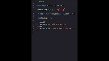 Every method in javascript #shorts #every