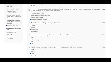 NPTEL-Metal Additive Manufacturing:Week 02: Assignment 02