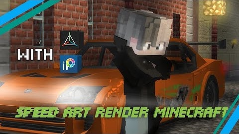 Speer Art Render Minecraft Dengan IbisPaint X Dan Prisma3D