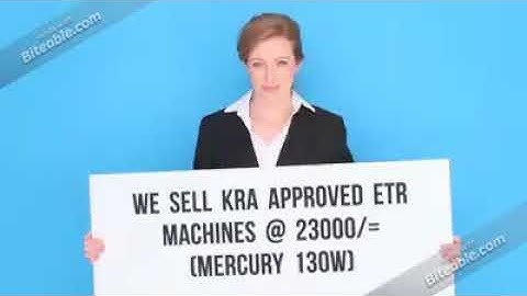 KRA APPROVED ETR MACHINES