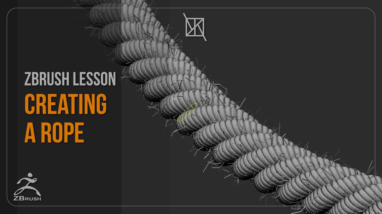 ZBrush Lesson   Curve Brush Rope