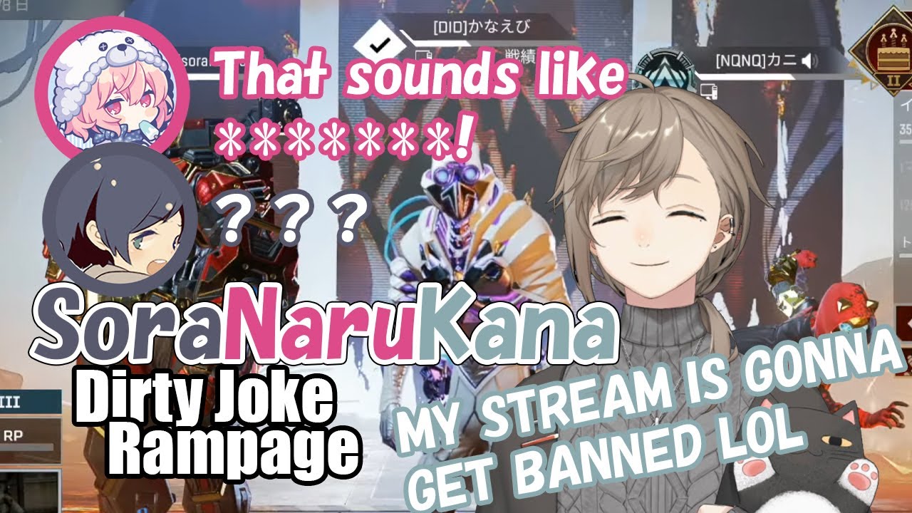 [ENG SUB] Nqrse терроризирует Канаэ и Сорару своими грязными шутками [Nijisanji]