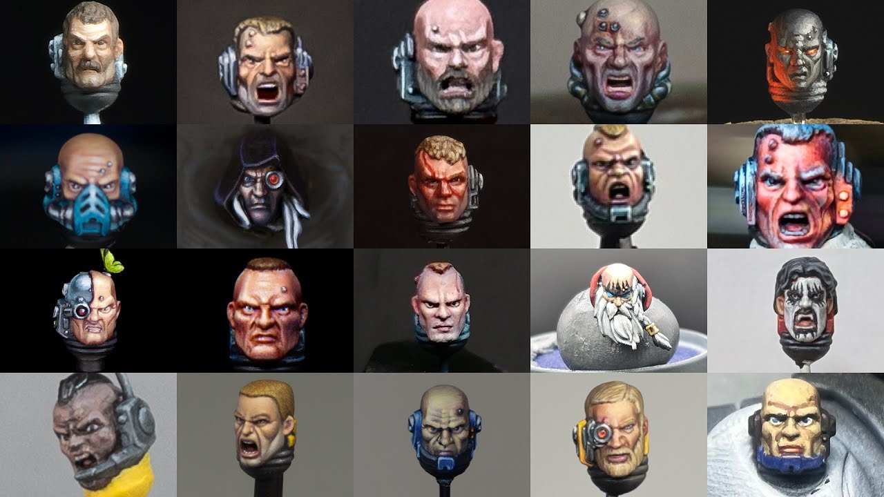 Space Marine Heads - The Results! - YouTube