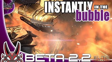 "Instantly in the Bubble" Beta 2.2 The Guardians | Elite Dangerous