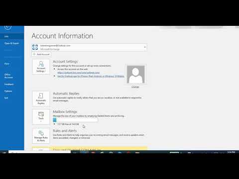 Video: Cara Semak Saiz Peti Mel di Outlook