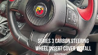 Abarth Series 3 Genuine Carbon Fibre Wheel Spoke Covers Install -KillAllChrome