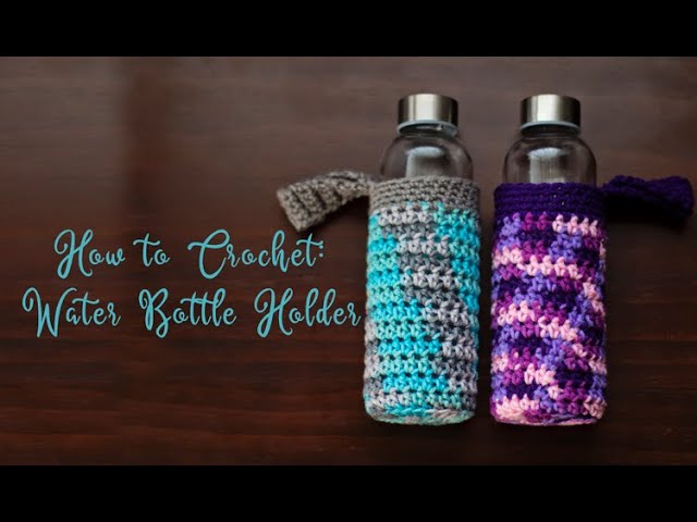 Water Bottle Holder – Free Knitting Pattern – Goddess Crochet