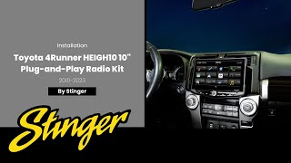 INSTALL: 20102023 Toyota 4Runner HEIGH10 Touchscreen 10' Radio Kit
