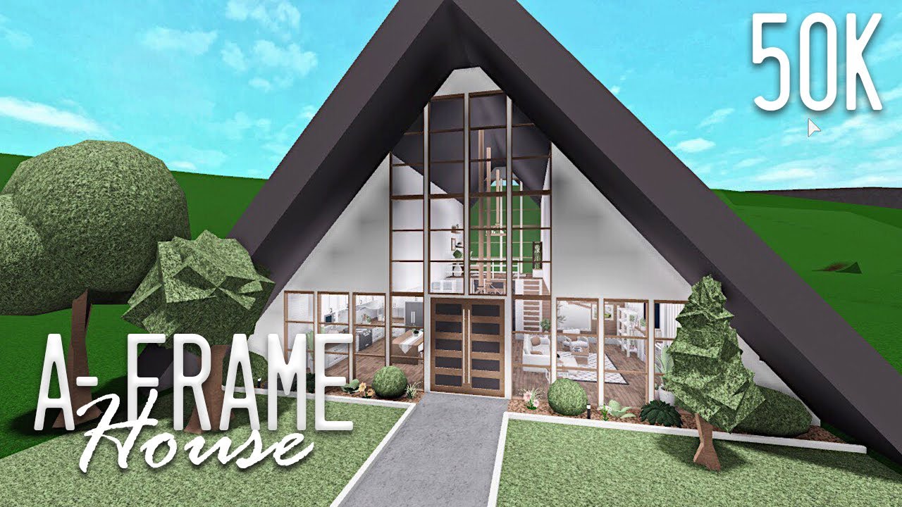 A Frame House 50k Roblox bloxburg Hxsna YouTube