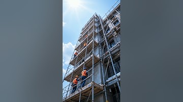 Real estate:👷‍♂️ scaffolding collapse #realestate #construction #work