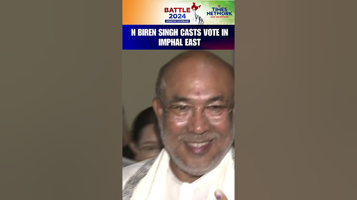 Lok Sabha Polls 2024| Manipur CM N Biren Singh Casts Vote In Imphal East | #shorts