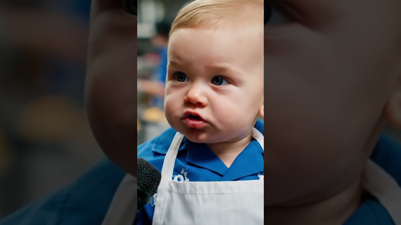 Reporter Interviews a Baby Chef With a Tragic Backstory 😂 