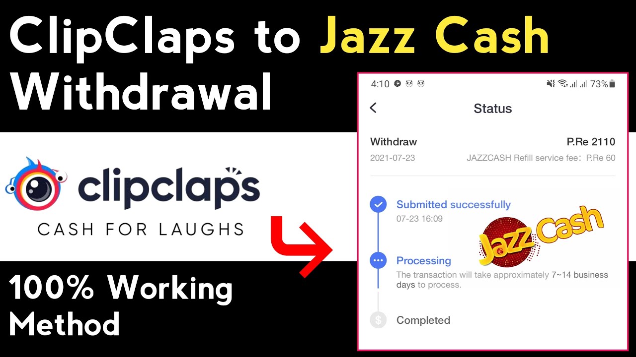 How to Withdraw ClipClaps Earnings to Jazz Cash | ClipClaps Withdrawal Proof 2021