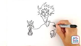 How to draw a mad scientist - DIY learn to draw How to draw a mad scientist - DIY learn to draw