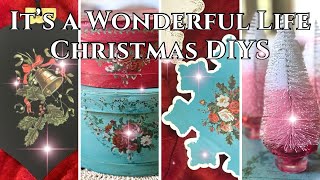 Easy Vintage It's a Wonderful Life Christmas DIYs | 1940s Thrift