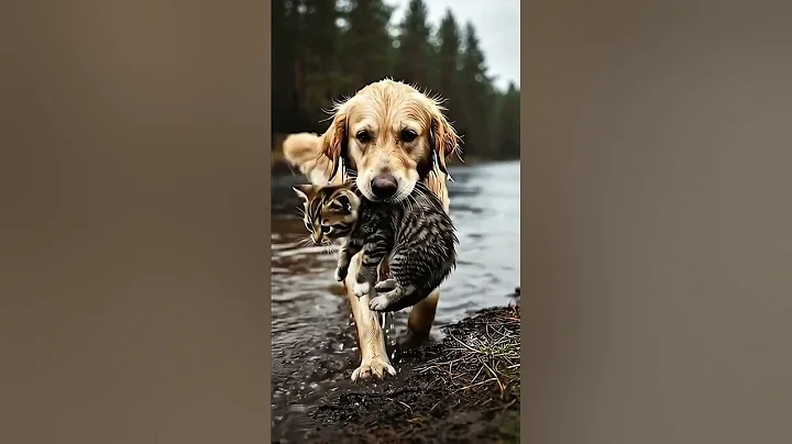 Video 10563531: norwegian forest cat kittens, forest rescue, kittens golden cats