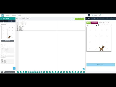 1.4.4: Fireman Karel codehs python