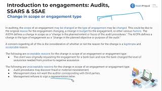 Change in Scope or Engagement Type [CPA Prep]