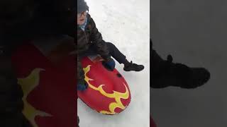 Sledding at Mt. Ruapehu