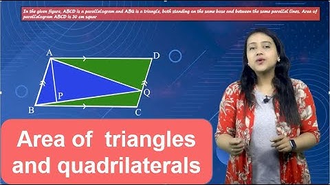 Chapter Area Of Triangles And Quadrilaterals (Some Plane Figures) ,class 10, maths