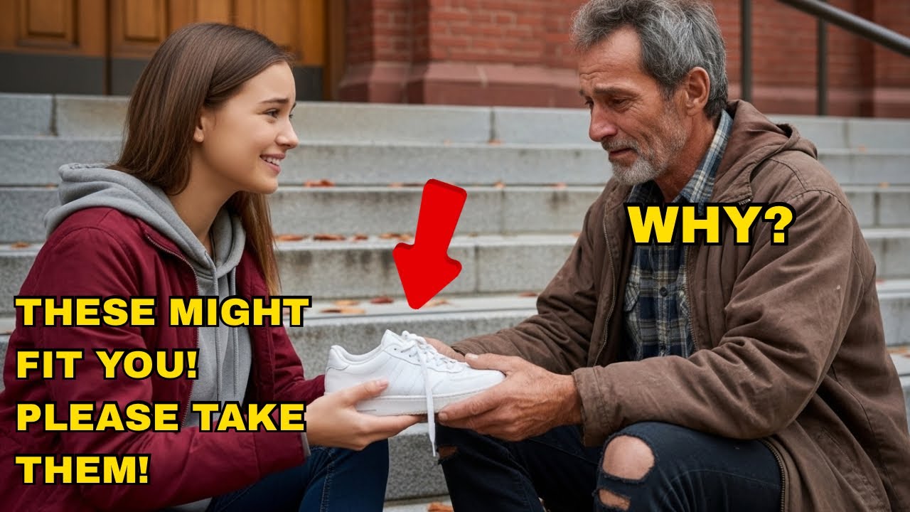 I was sixteen and walked home every day past the library, past the same homeless man everyone ignored. One freezing October afternoon, I stopped. I pulled off my own white sneakers and handed them...