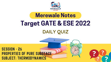 GATE PYQ Series | Basic Thermodynamics | Session 26 | 2nd Law of TD | Merewalenotes