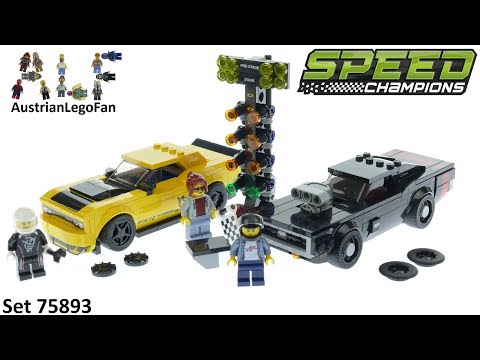 Lego Speed Champions 75893 Dodge Challenger SRT Demon & Dodge Charger R/T - Lego 75893 Speed Build