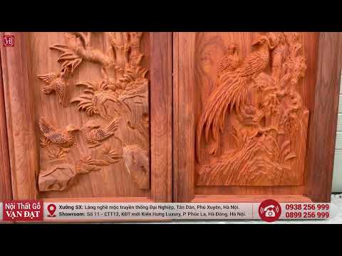Video Tranh gỗ Tứ Quý Mộc ngang 37, cao 117, ván dày 4 cm |... - youtube