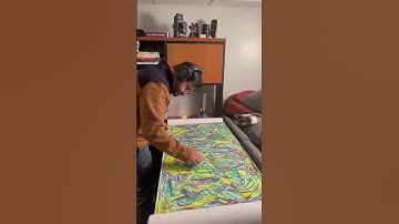 “Color Harmony” an Abstract Expressionist Art Piece #abstractart #art #drawing #design #shorts