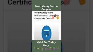 Complete Web Development, PHP, JQUERY, Javascript,CSS,HTML Free Udemy Certificate Course #shorts