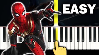 Spiderman No Way Home - Theme - EASY Piano tutorial