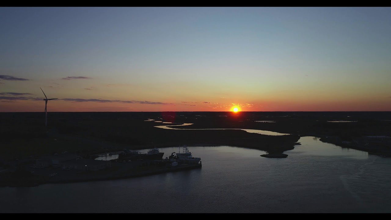 Lewes, Delaware sunset time lapse 4K