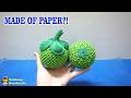 How To Make 3D Origami Mangosteen | Handmade Paper Craft