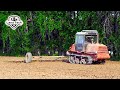 Боронование пашни на редком гусеничном тракторе ВТ-100