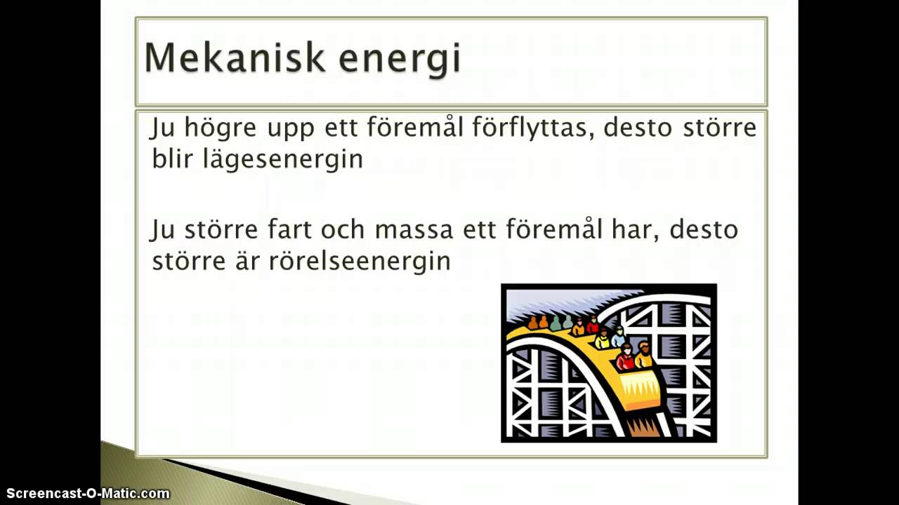 Energiprincipen YouTube