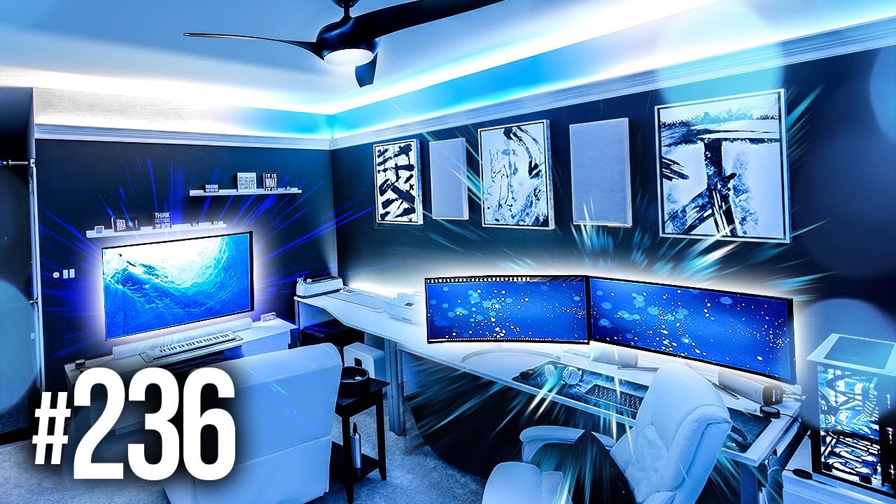 Room Tour Project 236  - BEST Desk & Gaming Setups!